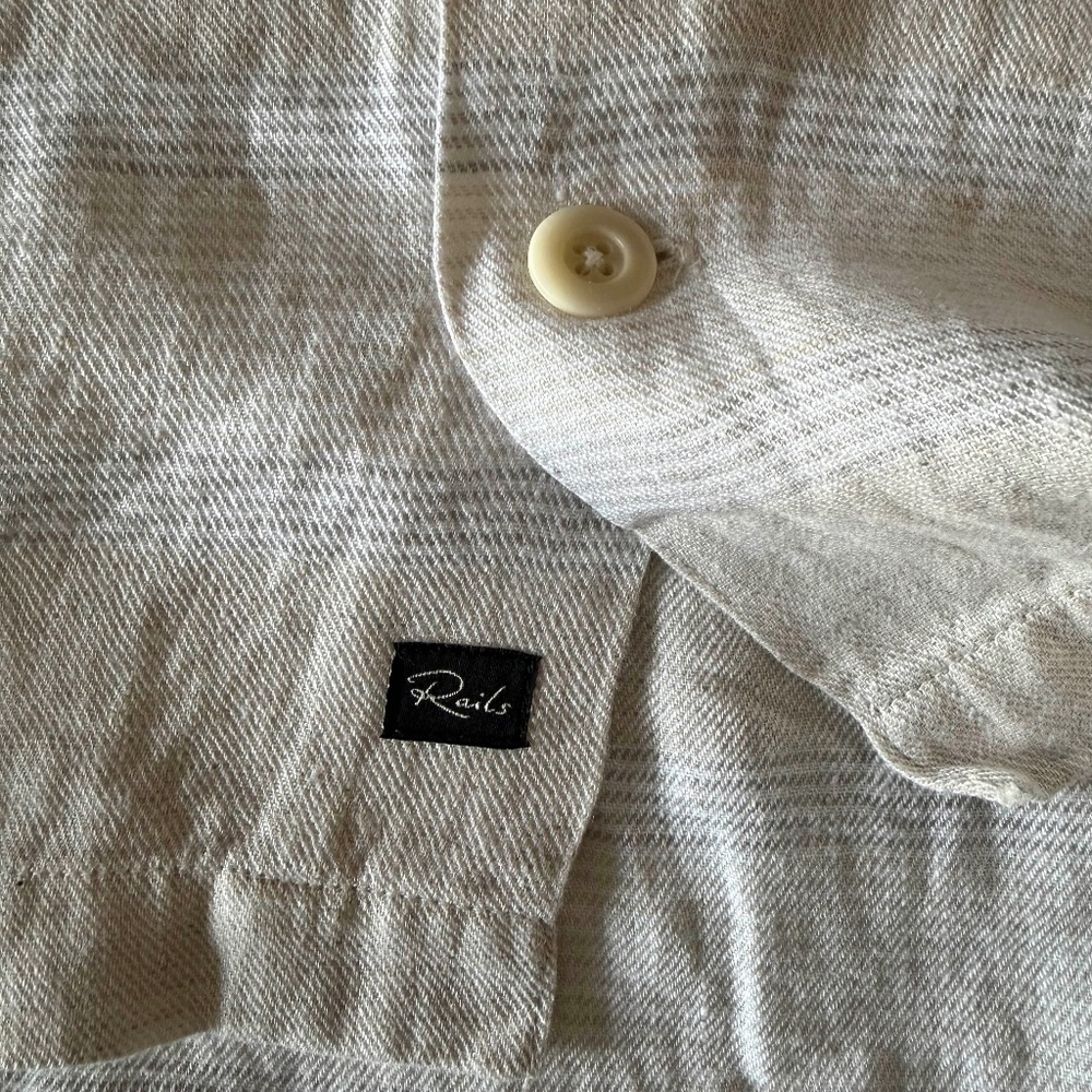 NWT Rails Kerouac Linen Shacket | Men’s Large | W… - image 7
